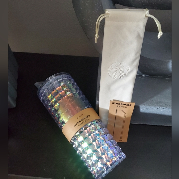 LAST ONE NWT Starbucks 2023 China Ocean Unicorn Tumbler W/Straw Pouch - Picture 3 of 7